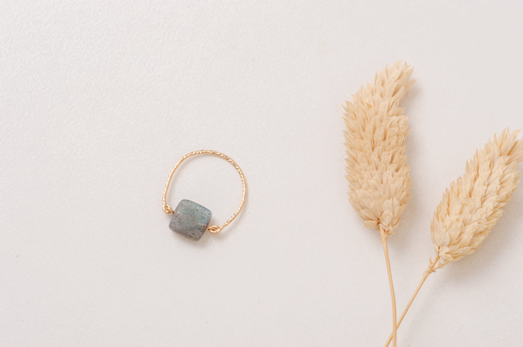 labradorite gold filled croatia ring