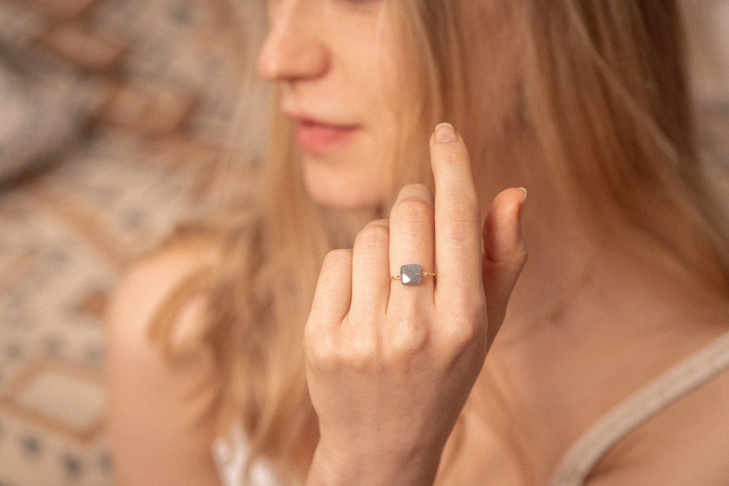 labradorite 14k gold filled ring