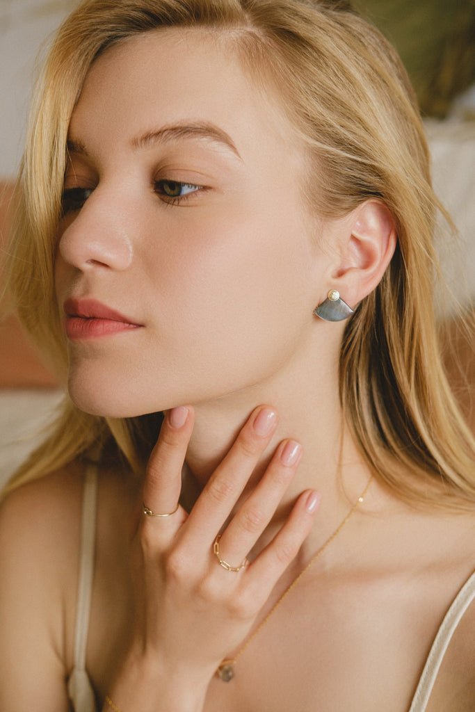 front and back gold filled earrings