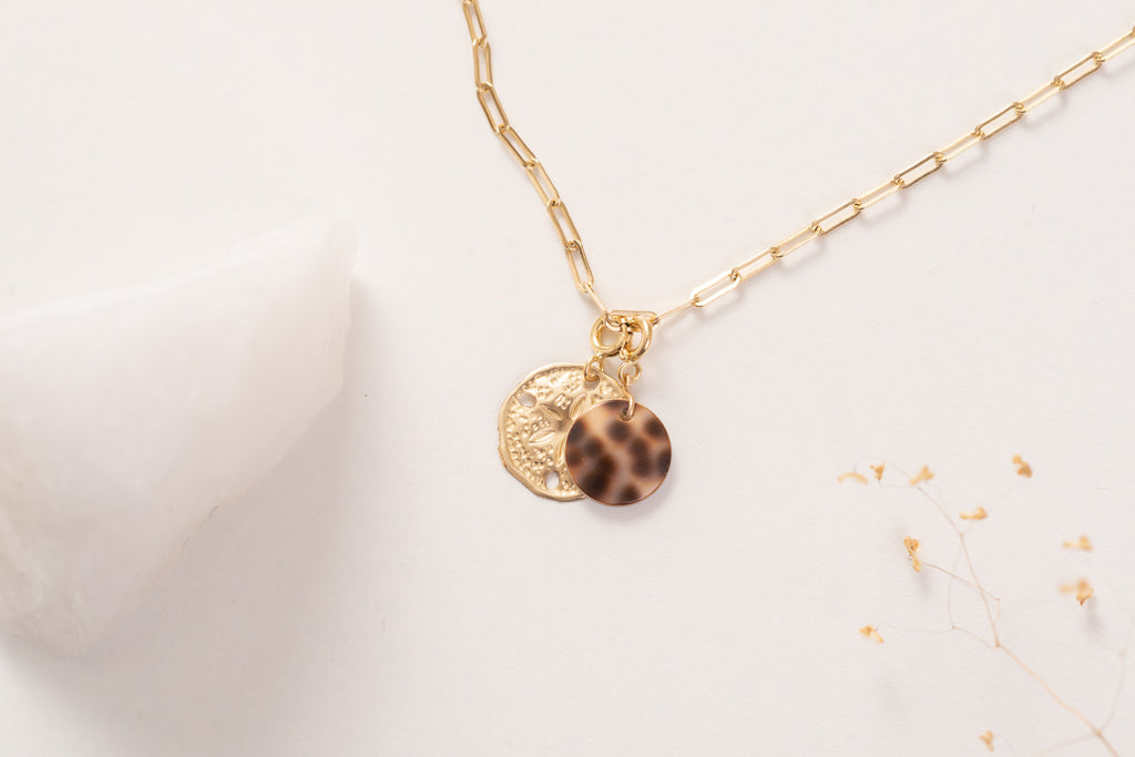 14k gold filled bali inspired necklace